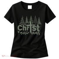 Merry Christmas Christian Christ Women's T-Shirt thumb 0