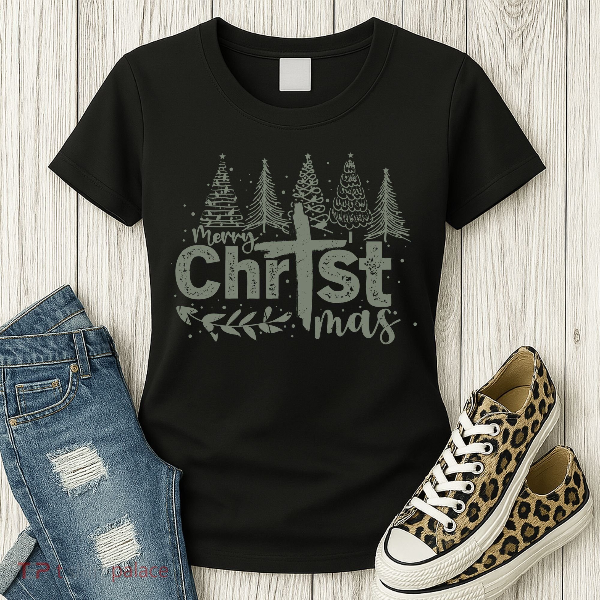 Merry Christmas Christian Christ Women's T-Shirt