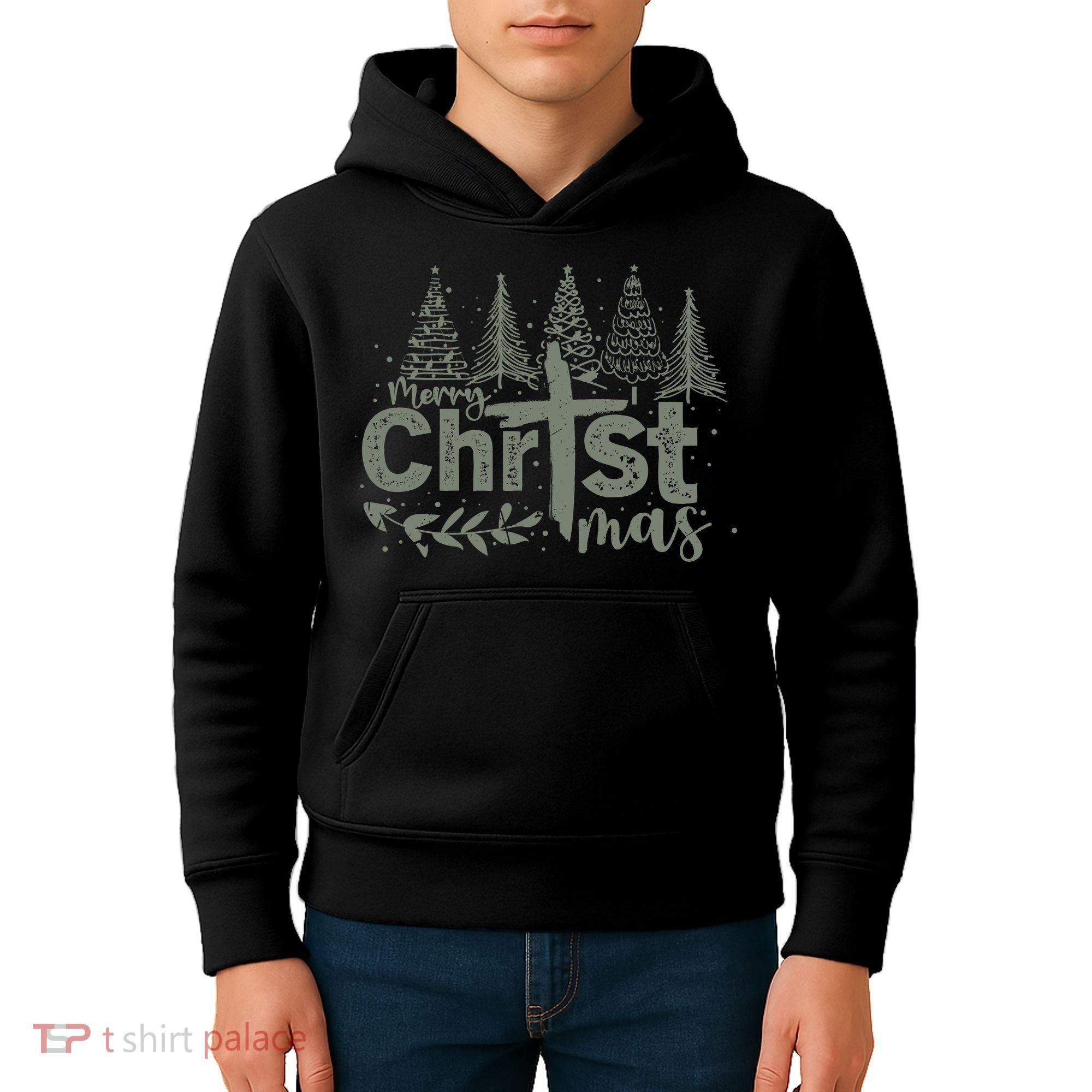 Merry Christmas Christian Christ Kids Hoodie