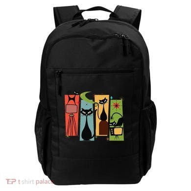 Mid Century Cat Retro Atomic Age Space Modern Midcentury 50s Backpack