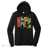 Mid Century Cat Retro Atomic Age Space Modern Midcentury 50s Women's Hoodie thumb 0