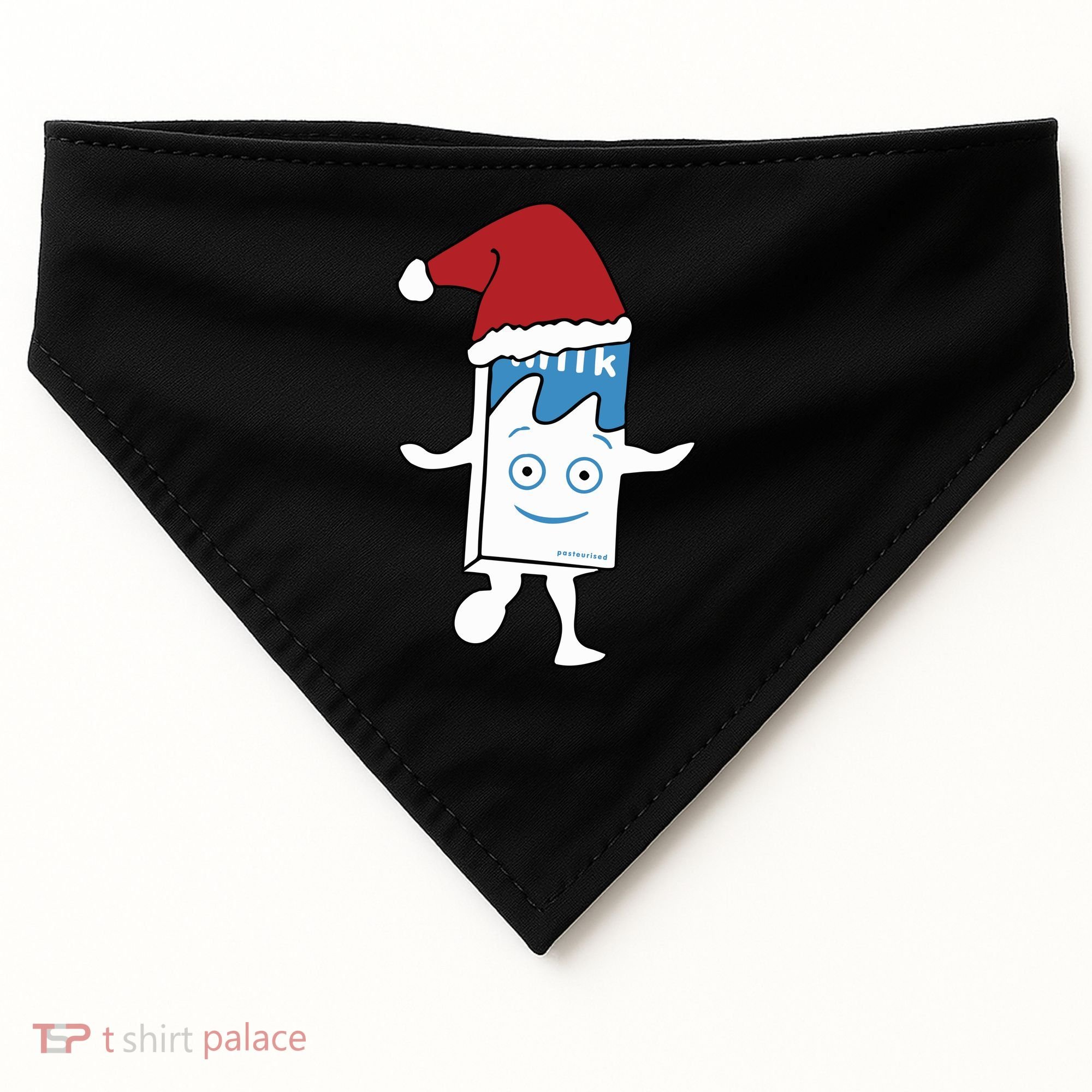 Milk Carton Christmas USA-Made Doggie Bandana