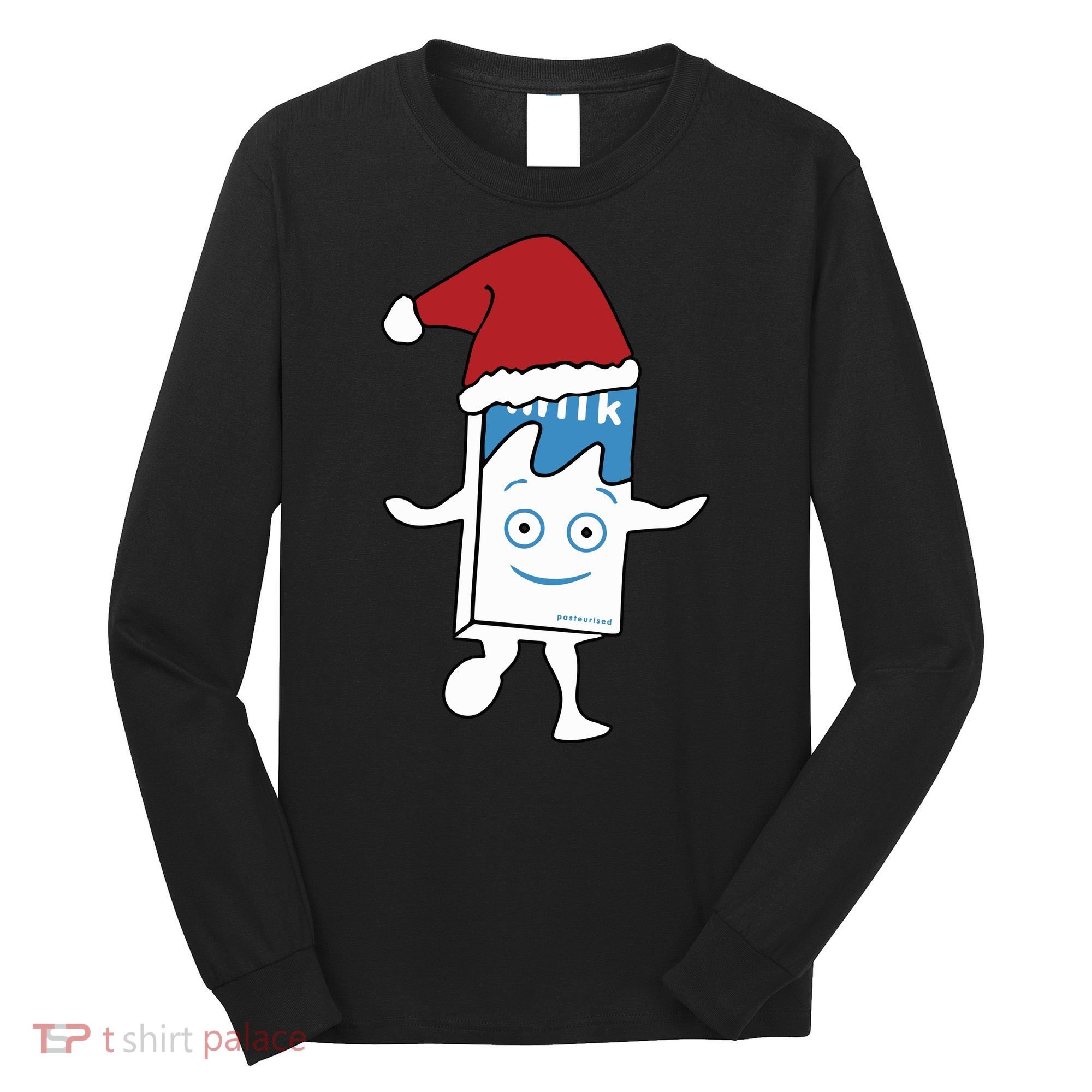 Milk Carton Christmas Long Sleeve Shirt