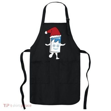 Milk Carton Christmas Apron