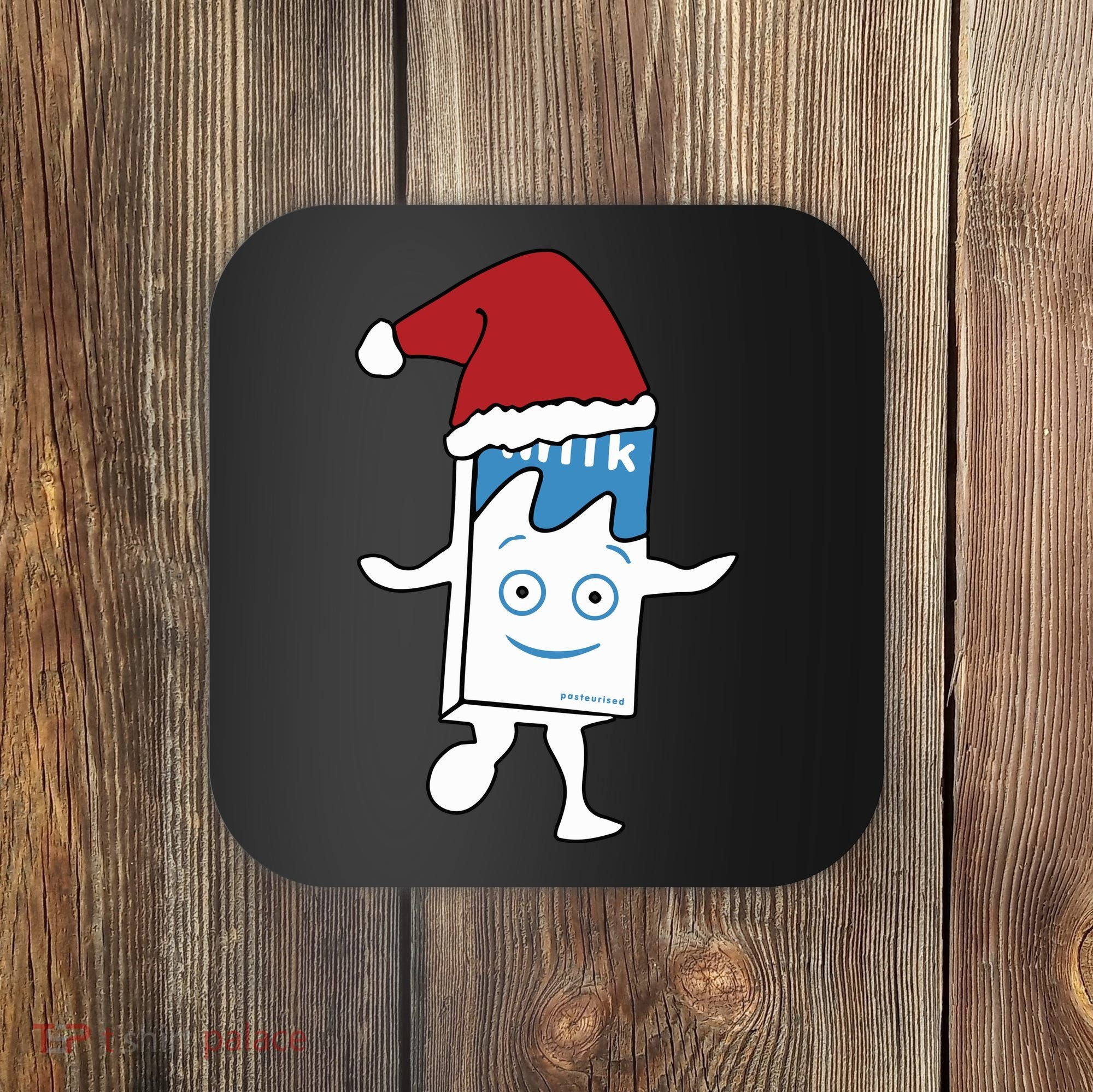 Milk Carton Christmas Coaster