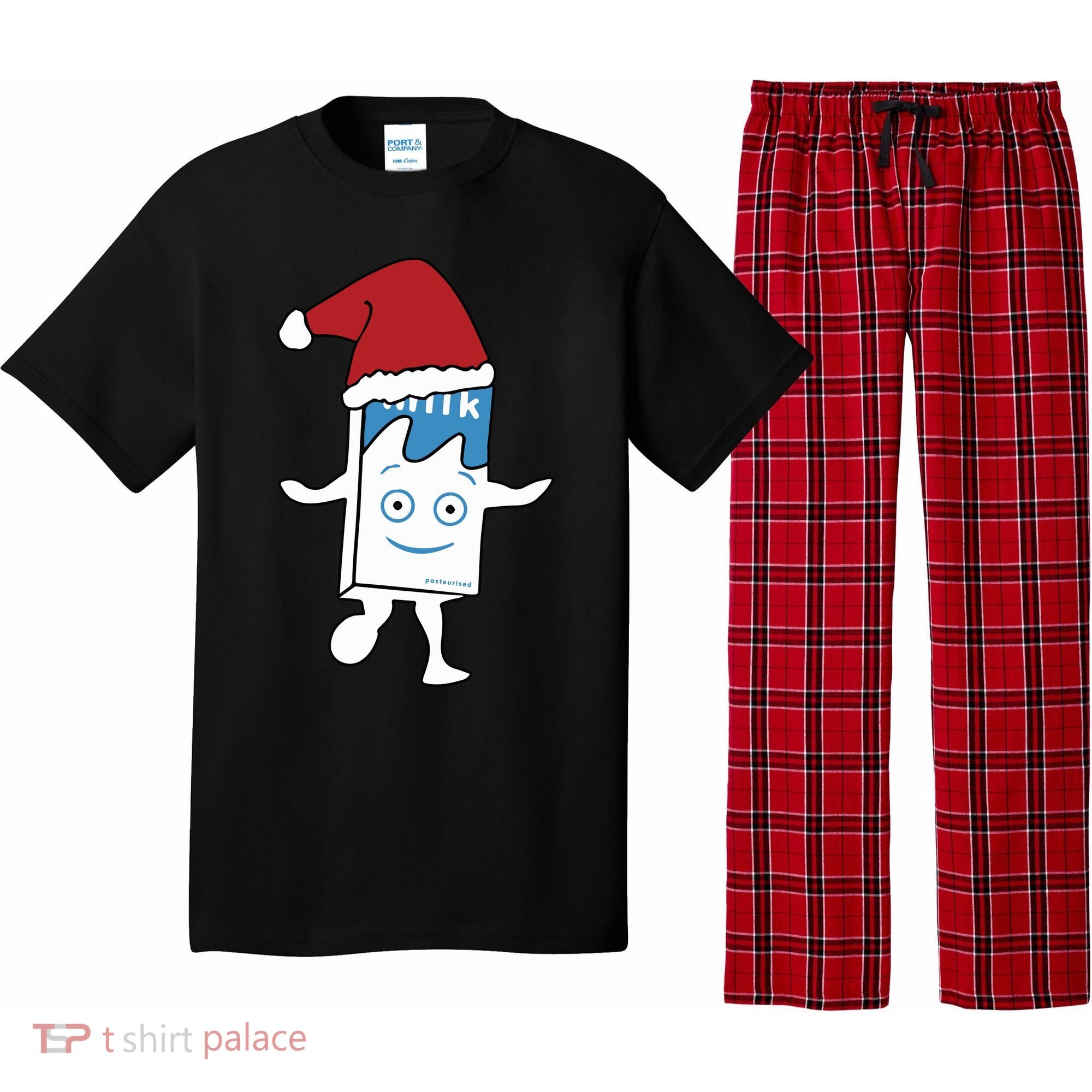 Milk Carton Christmas Pajama Set