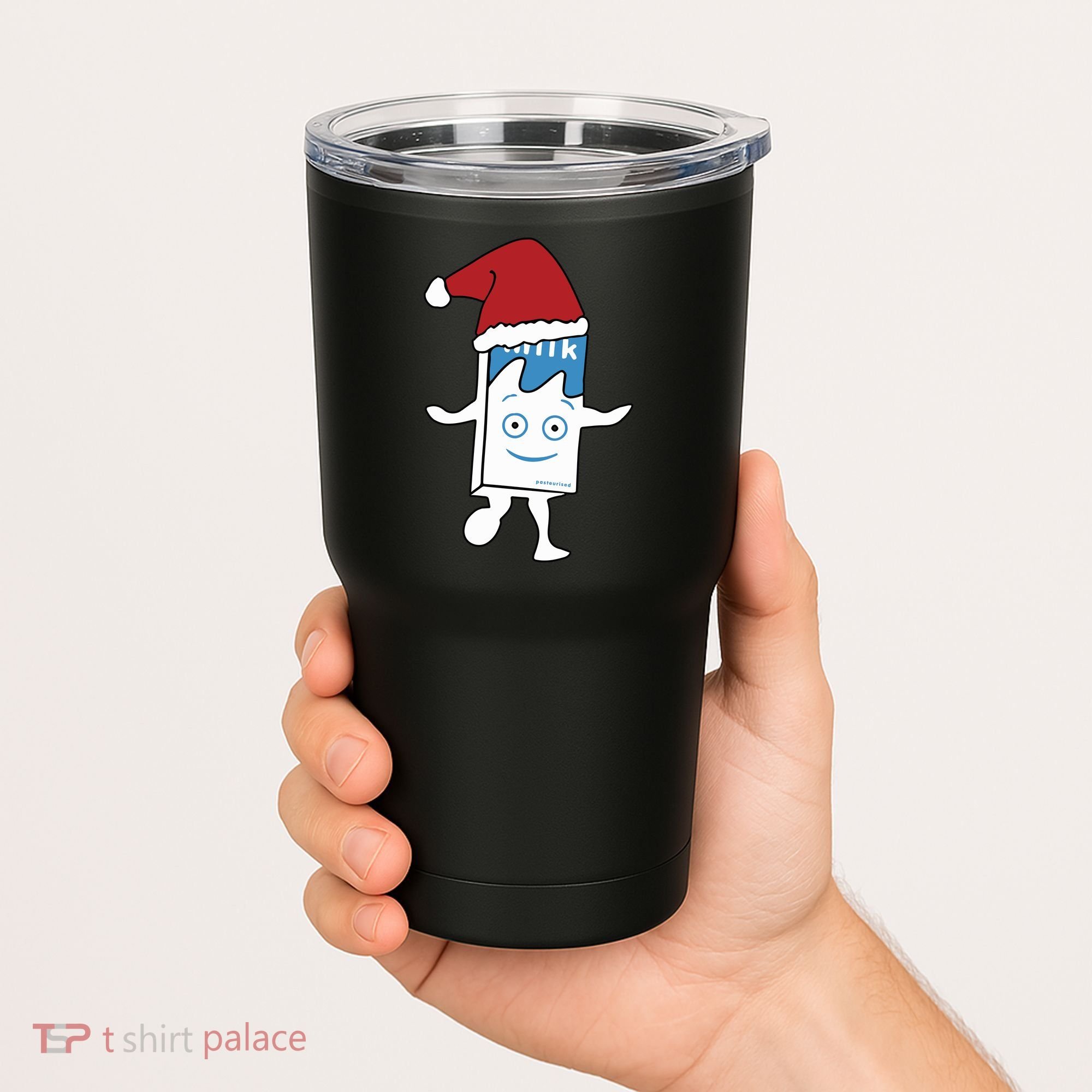 Milk Carton Christmas Tumbler