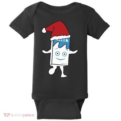 Milk Carton Christmas Baby Bodysuit