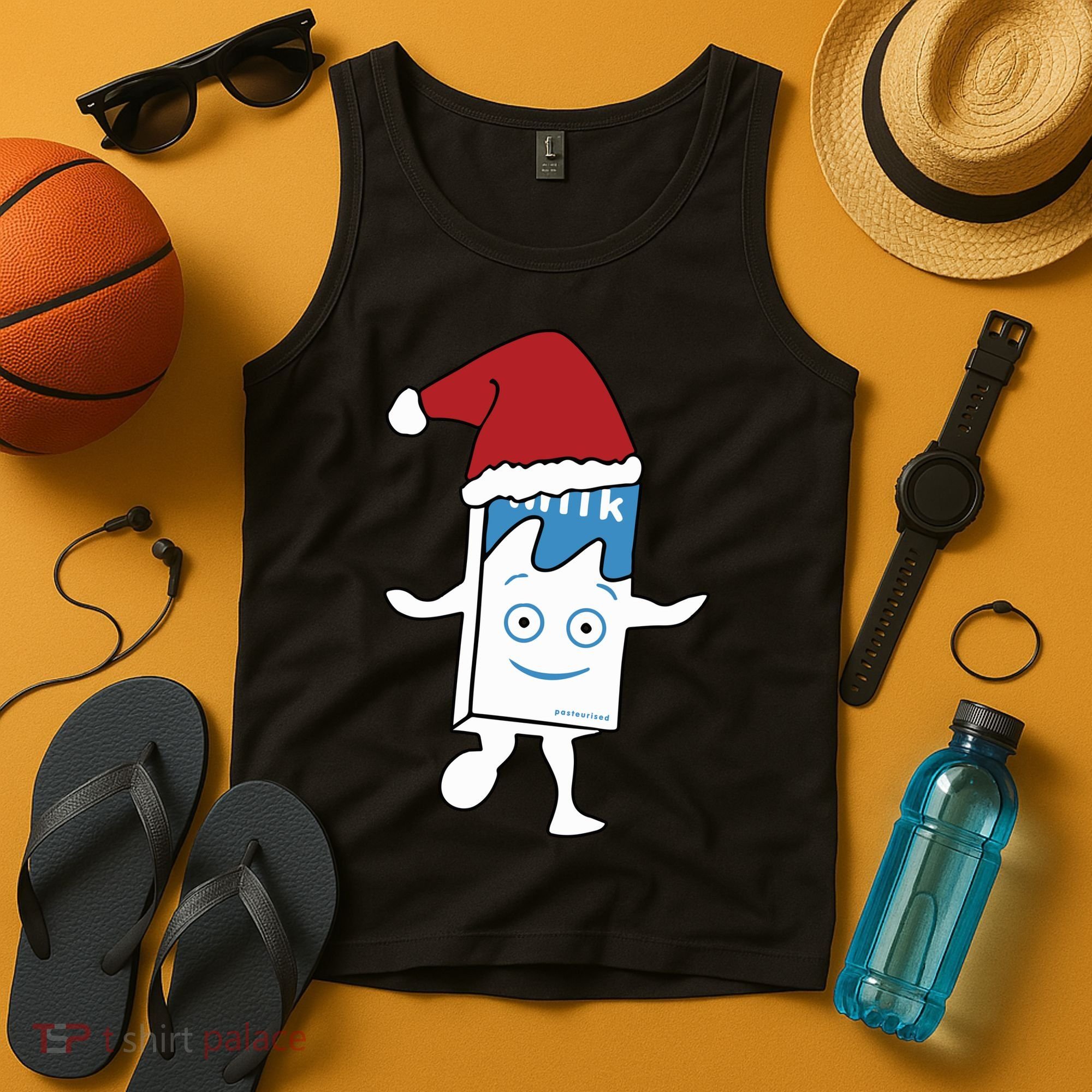 Milk Carton Christmas Tank Top