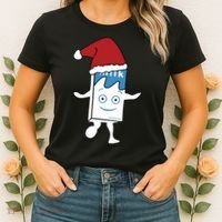 Milk Carton Christmas Women's T-Shirt thumb 2