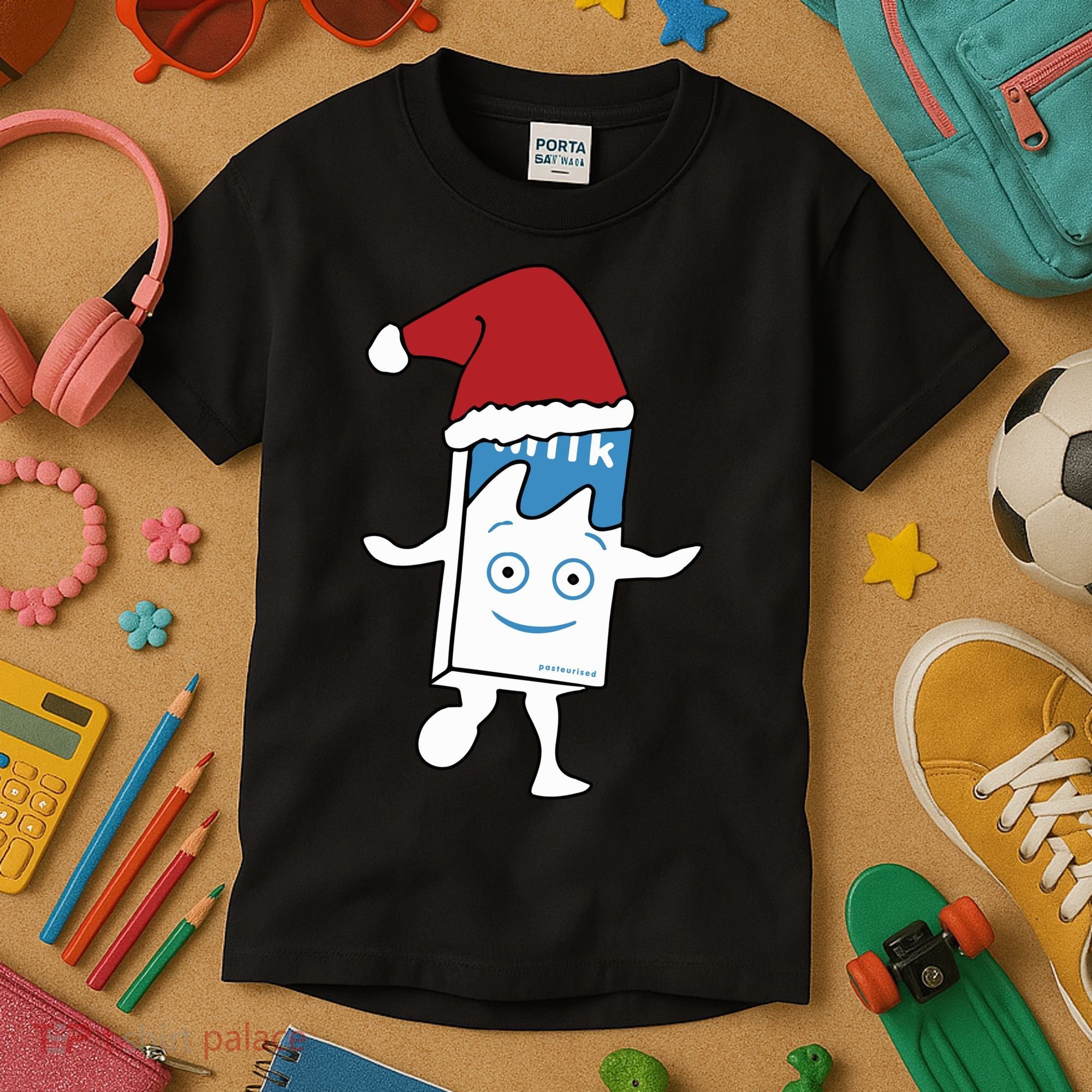 Milk Carton Christmas Kids T-Shirt