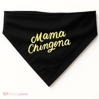 Mama Chingona Chicana Mom Mexican American Chicano Feminista Great Gift USA-Made Doggie Bandana thumb 0
