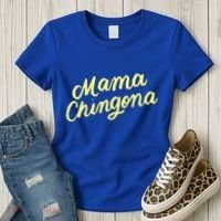 Mama Chingona Chicana Mom Mexican American Chicano Feminista Great Gift Women's T-Shirt thumb 3