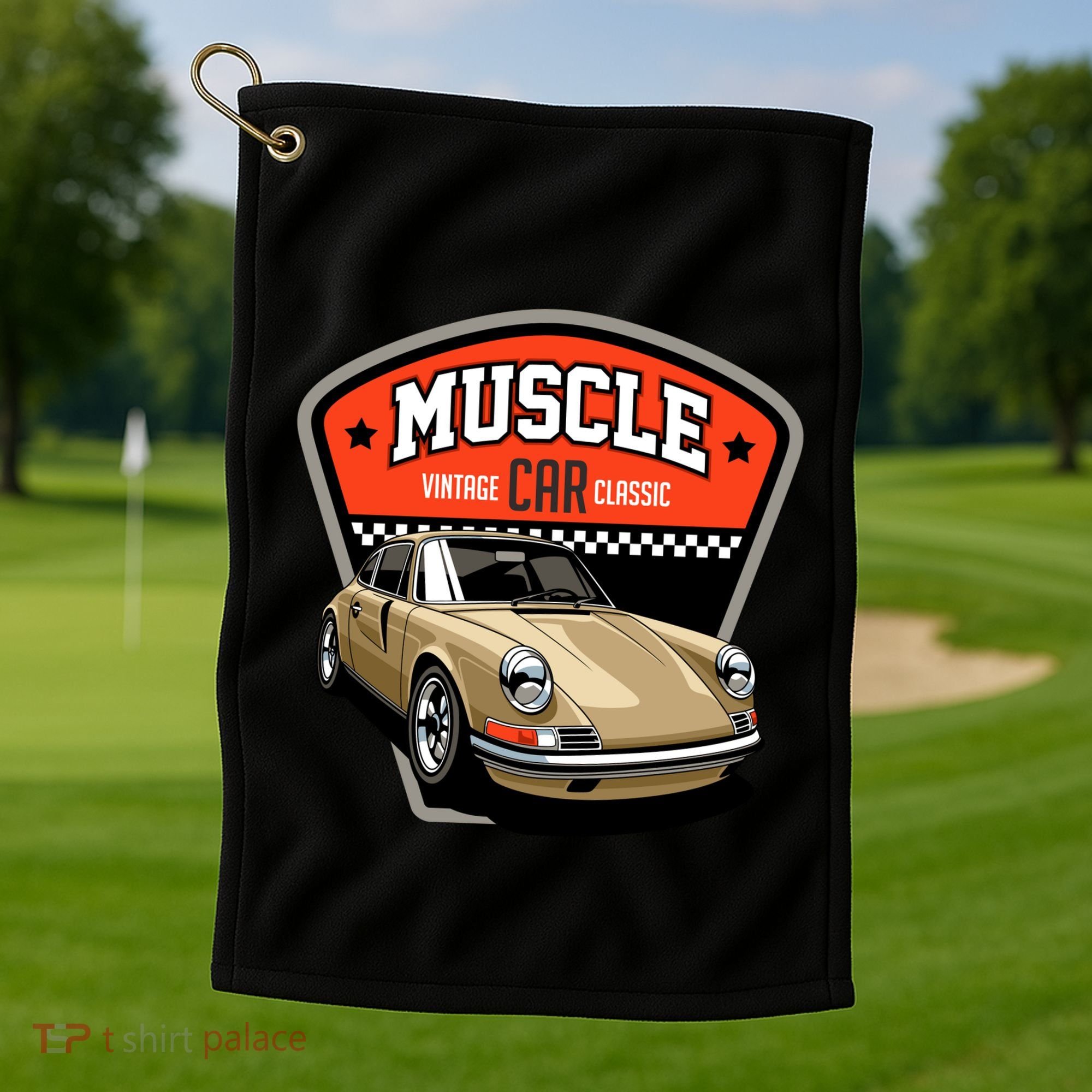 Muscle Car Classic Golf Towel