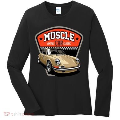 Muscle Car Classic Women's Long Sleeve Shirt