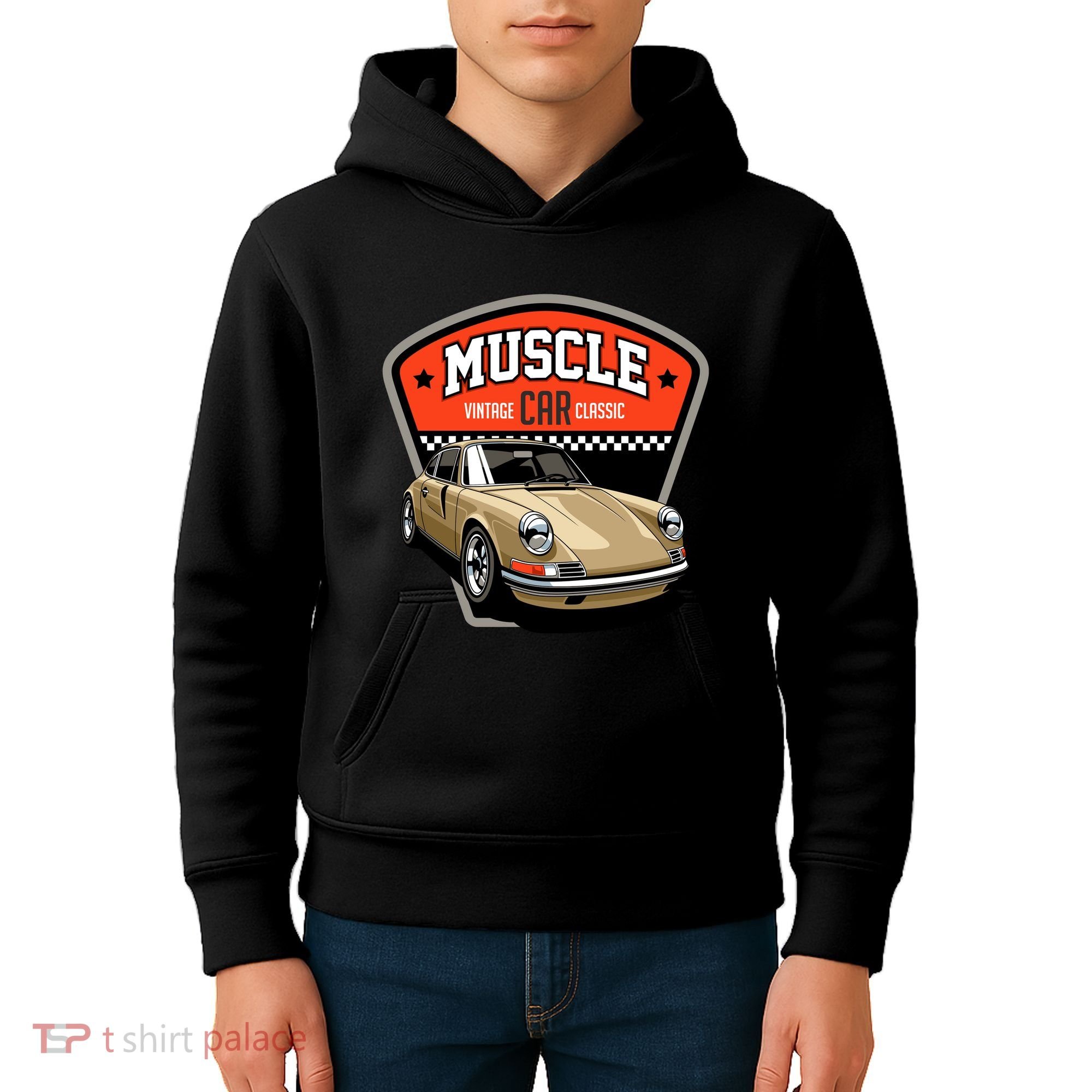 Muscle Car Classic Kids Hoodie