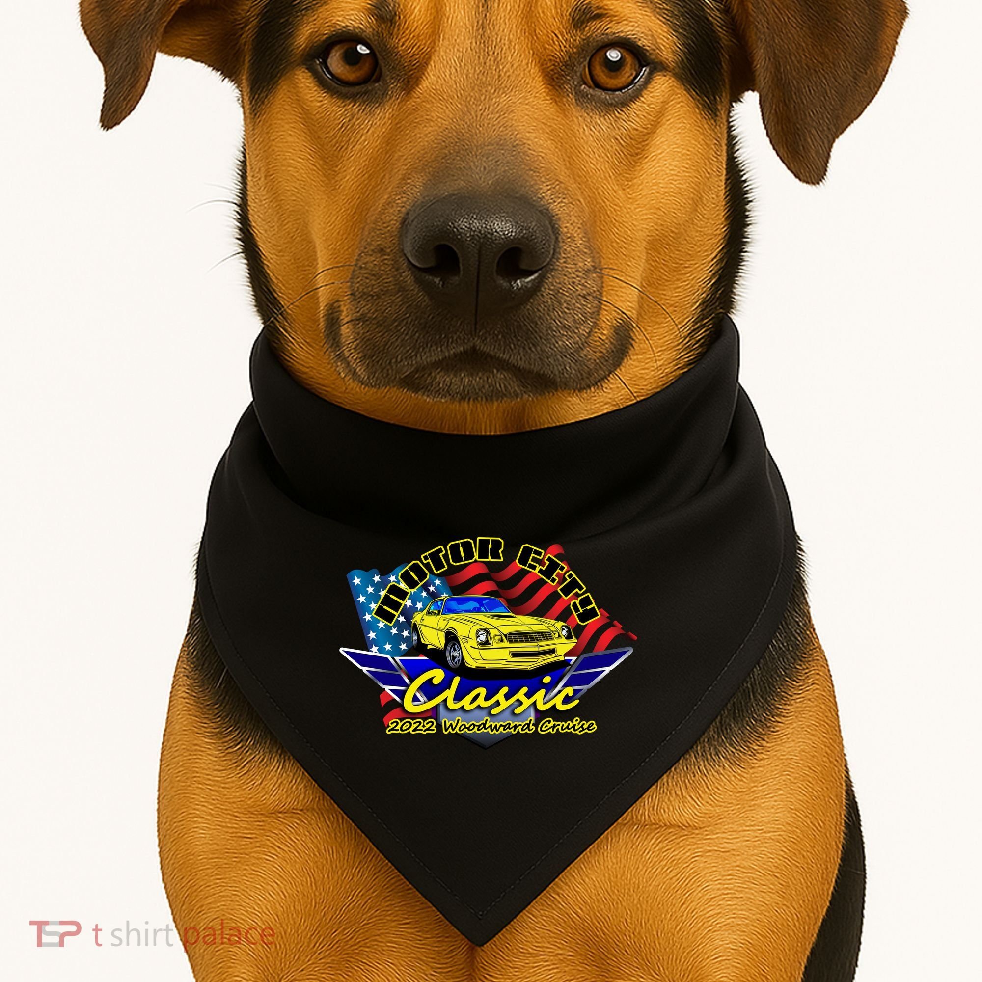Motor City Cruise USA-Made Doggie Bandana