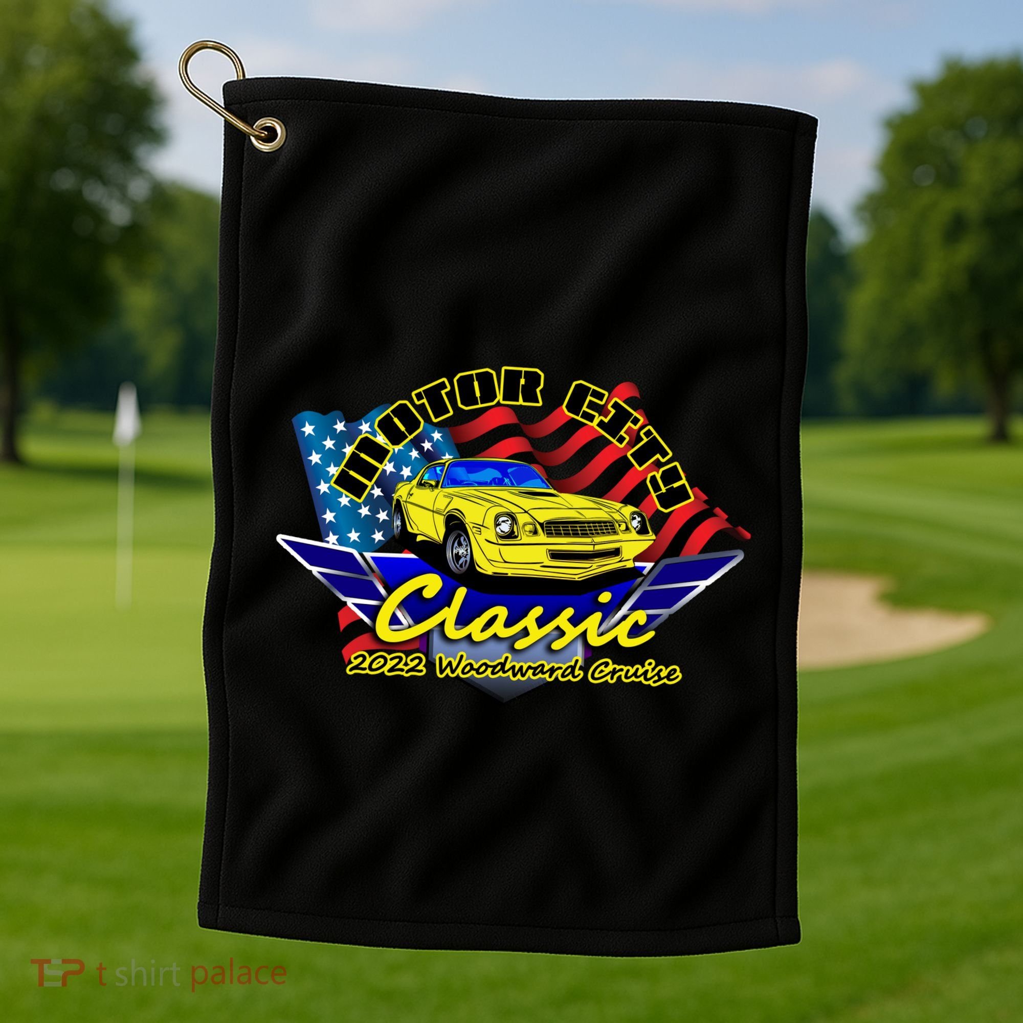 Motor City Cruise Golf Towel