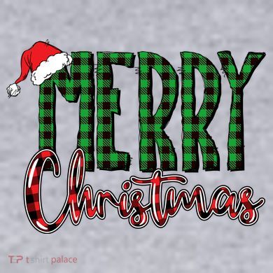 Merry Christmas Classic Logo Women's Racerback Cropped Tank
