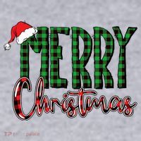 Merry Christmas Classic Logo Women's Racerback Cropped Tank thumb 2