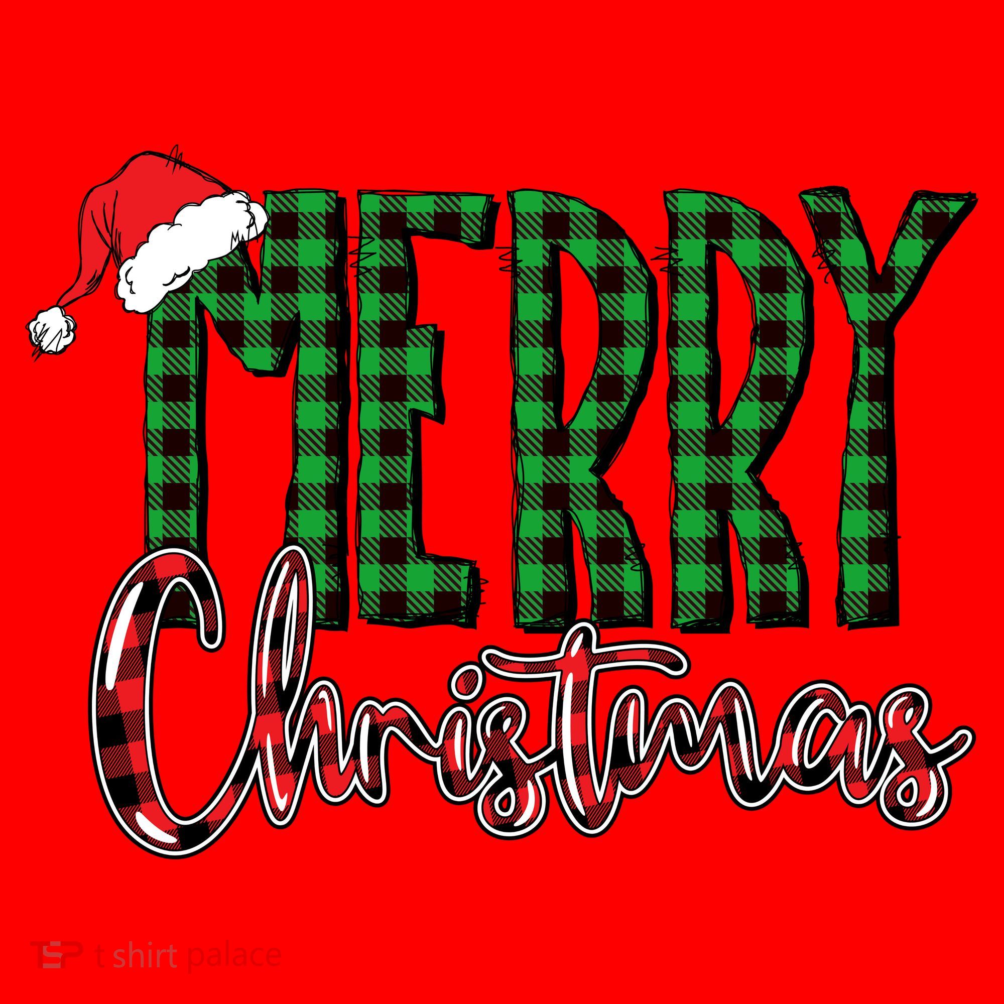 Merry Christmas Classic Logo Santa Hat