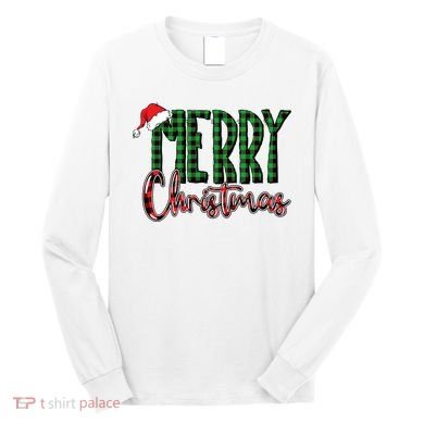 Merry Christmas Classic Logo Long Sleeve Shirt