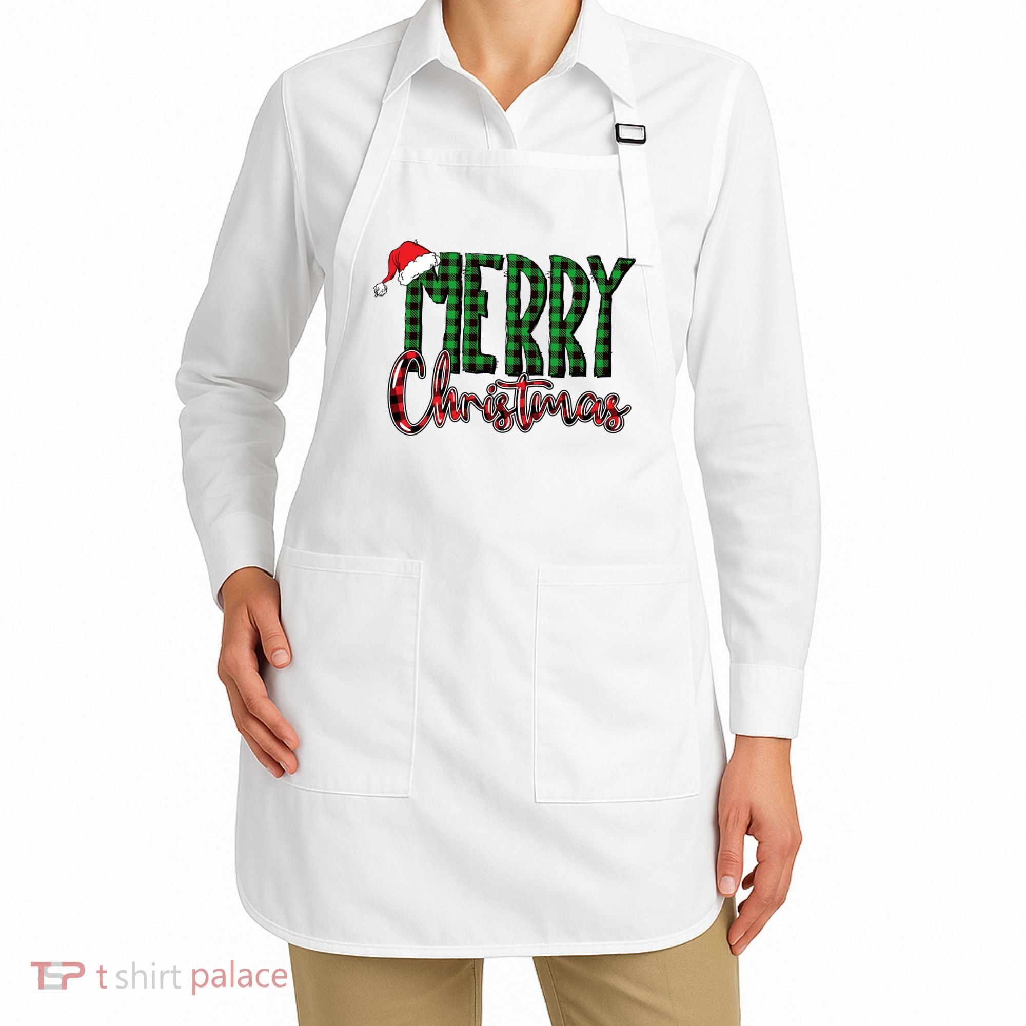 Merry Christmas Classic Logo Apron