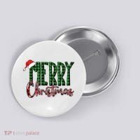 Merry Christmas Classic Logo Button thumb 0