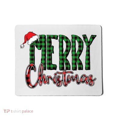 Merry Christmas Classic Logo Mousepad