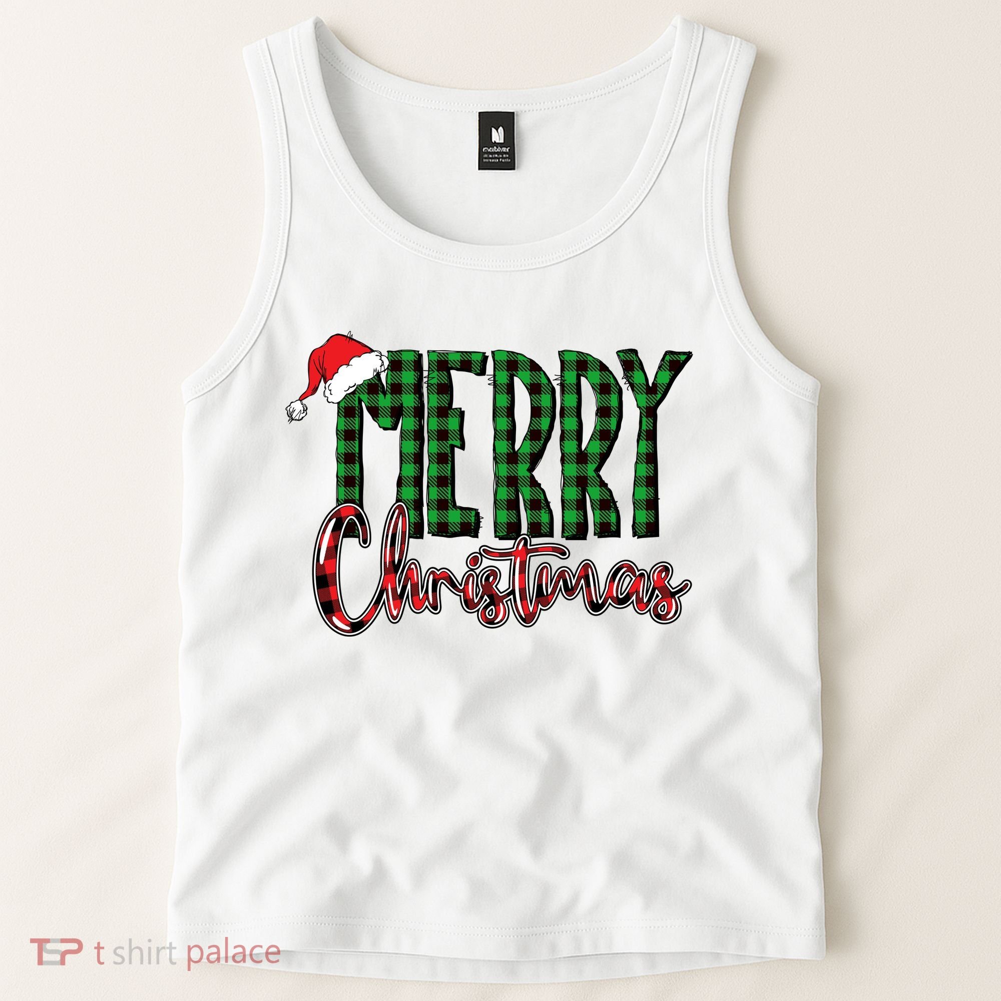 Merry Christmas Classic Logo Tank Top