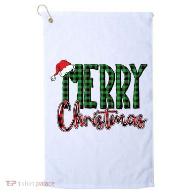 Merry Christmas Classic Logo Golf Towel