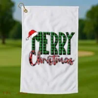 Merry Christmas Classic Logo Golf Towel thumb 1