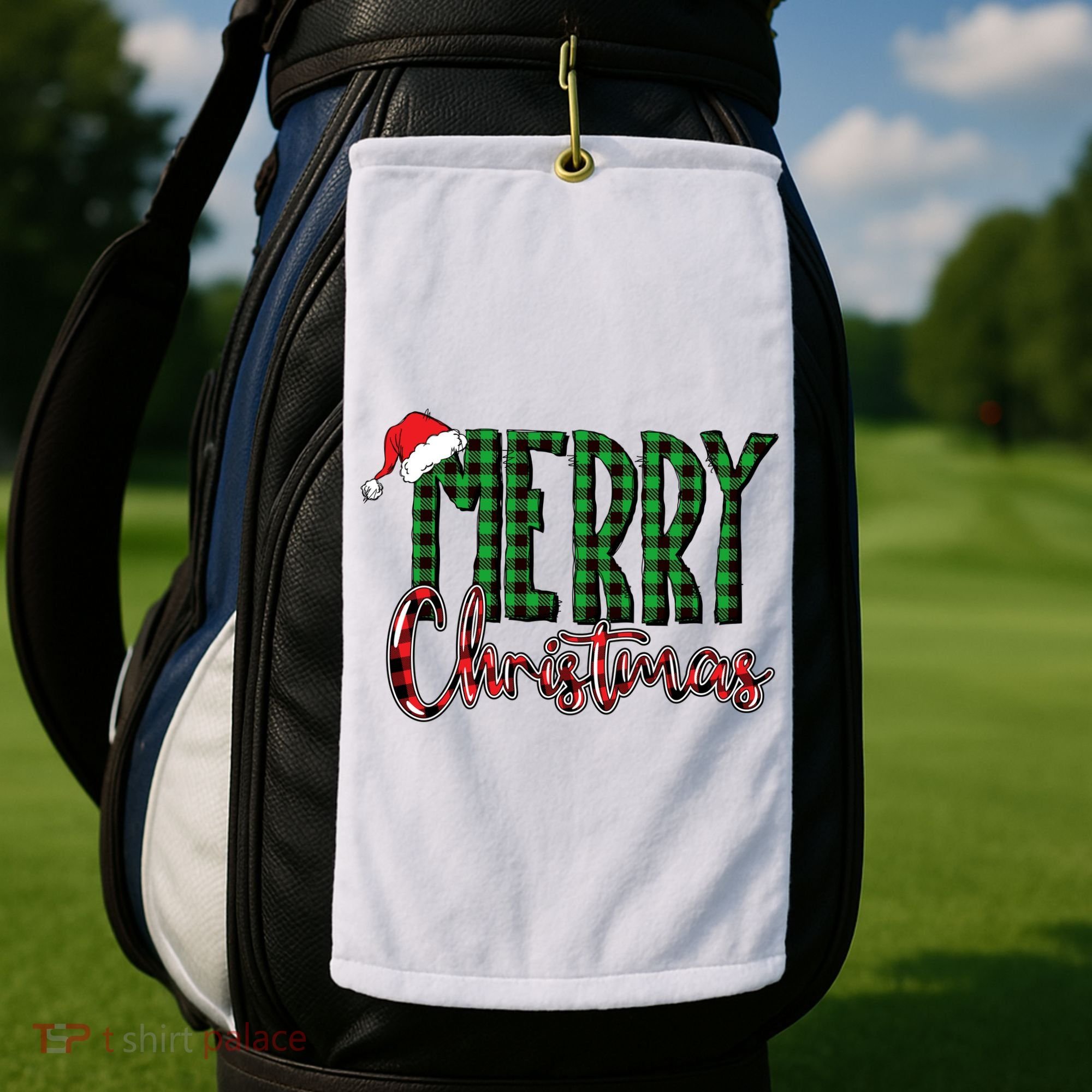 Merry Christmas Classic Logo Golf Towel