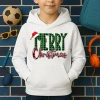 Merry Christmas Classic Logo Kids Hoodie thumb 2