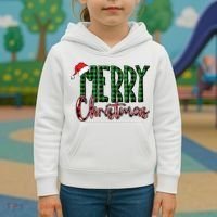 Merry Christmas Classic Logo Kids Hoodie thumb 3