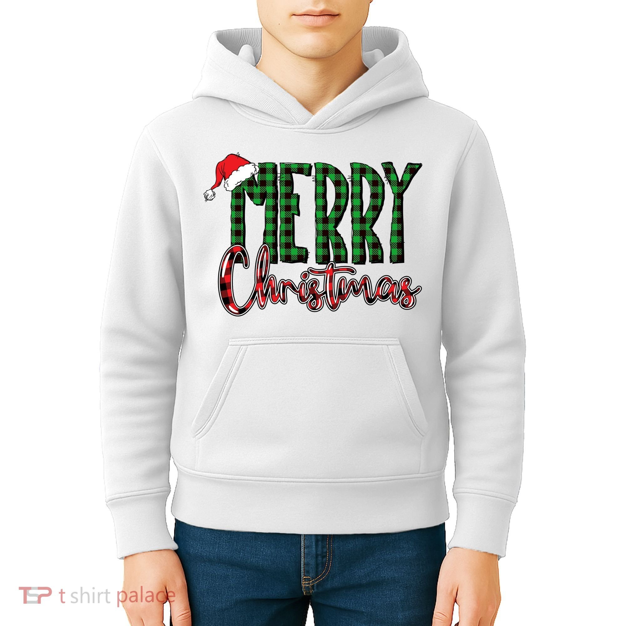 Merry Christmas Classic Logo Kids Hoodie