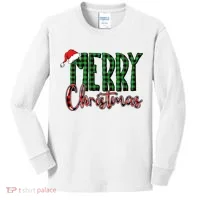 Merry Christmas Classic Logo Kids Long Sleeve Shirt thumb 0