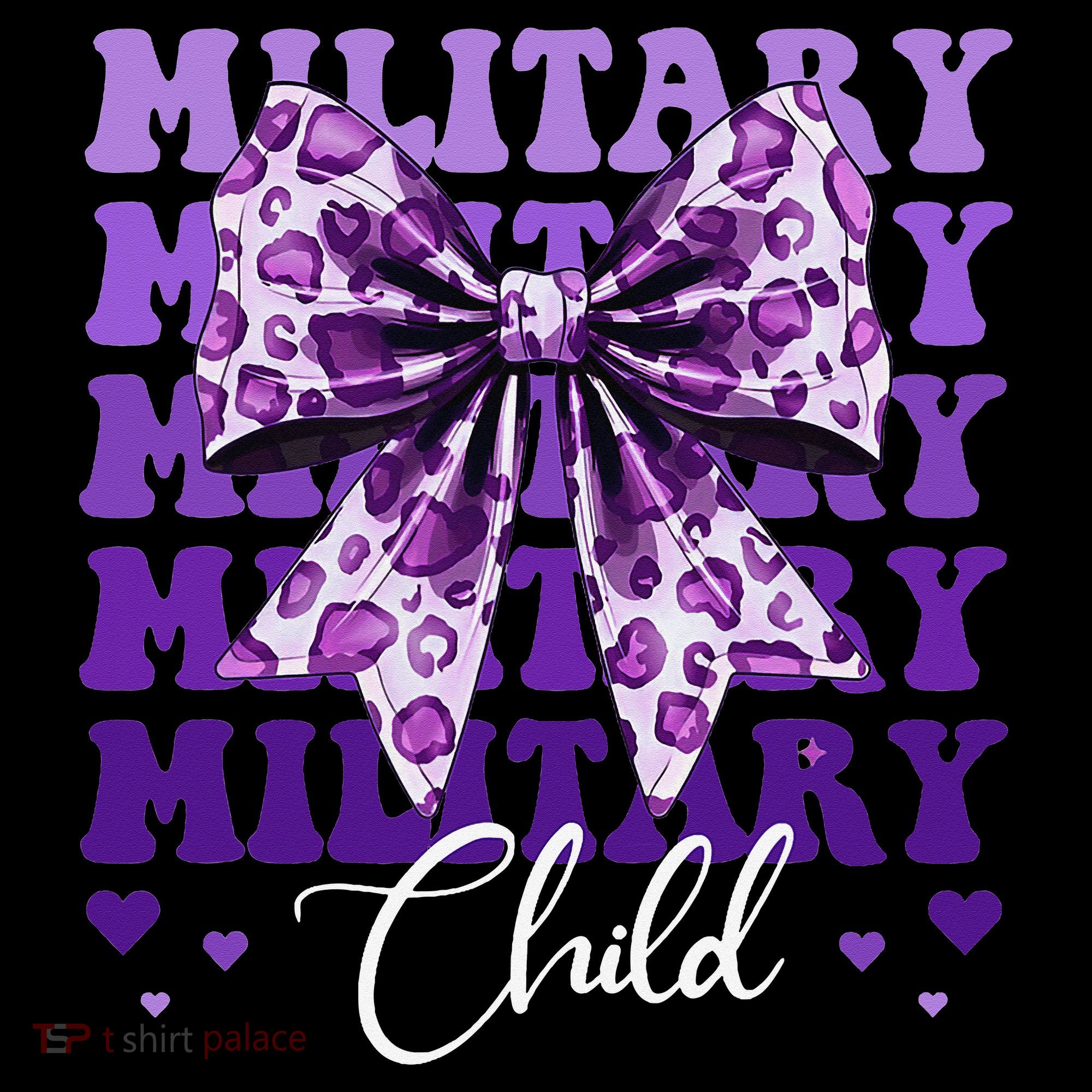 Military Child Coquette Bow Purple Up Camo Coffee Mug