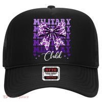 Military Child Coquette Bow Purple Up Camo Hat thumb 0