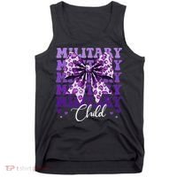 Military Child Coquette Bow Purple Up Camo Tank Top thumb 0