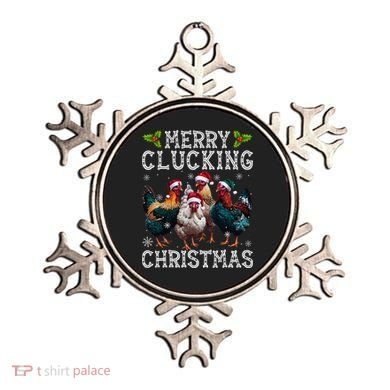 Merry Clucking Christmas Funny Chicken Lights Santa Hat Xmas Ornament