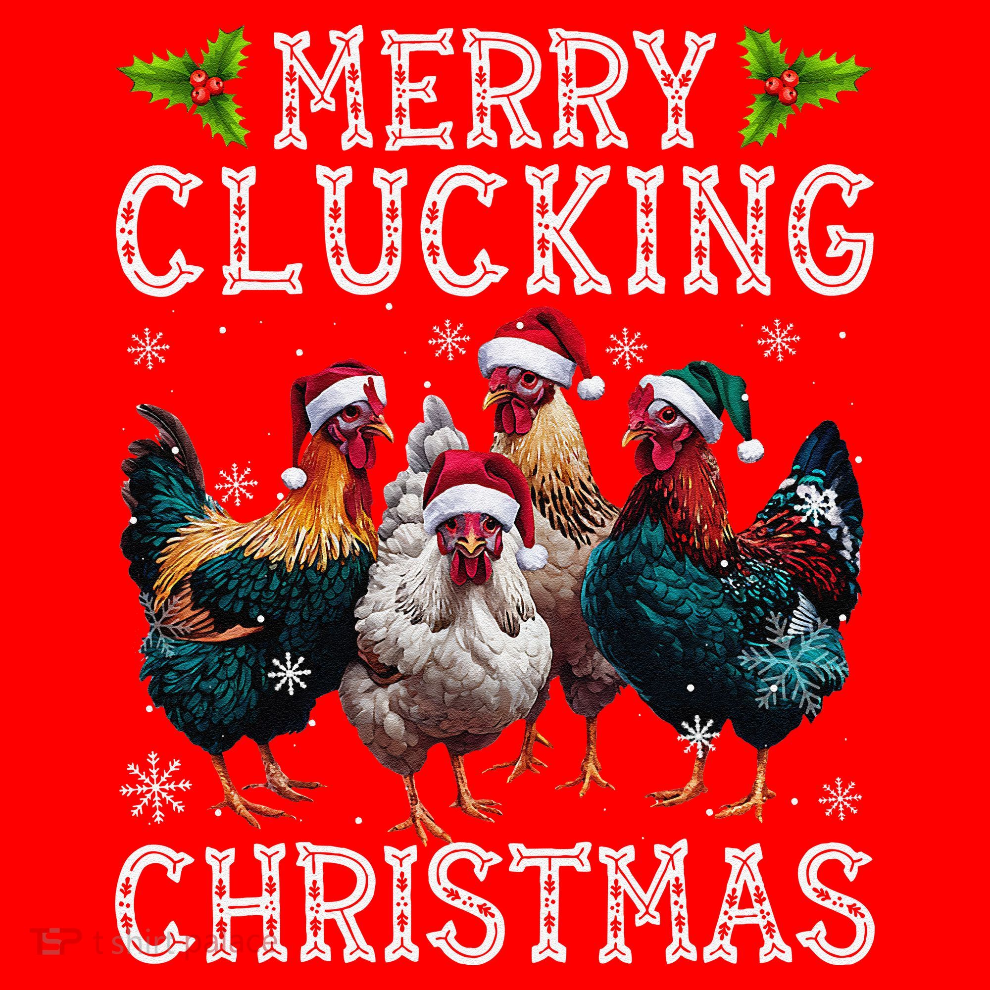 Merry Clucking Christmas Funny Chicken Lights Santa Hat Xmas Santa Hat