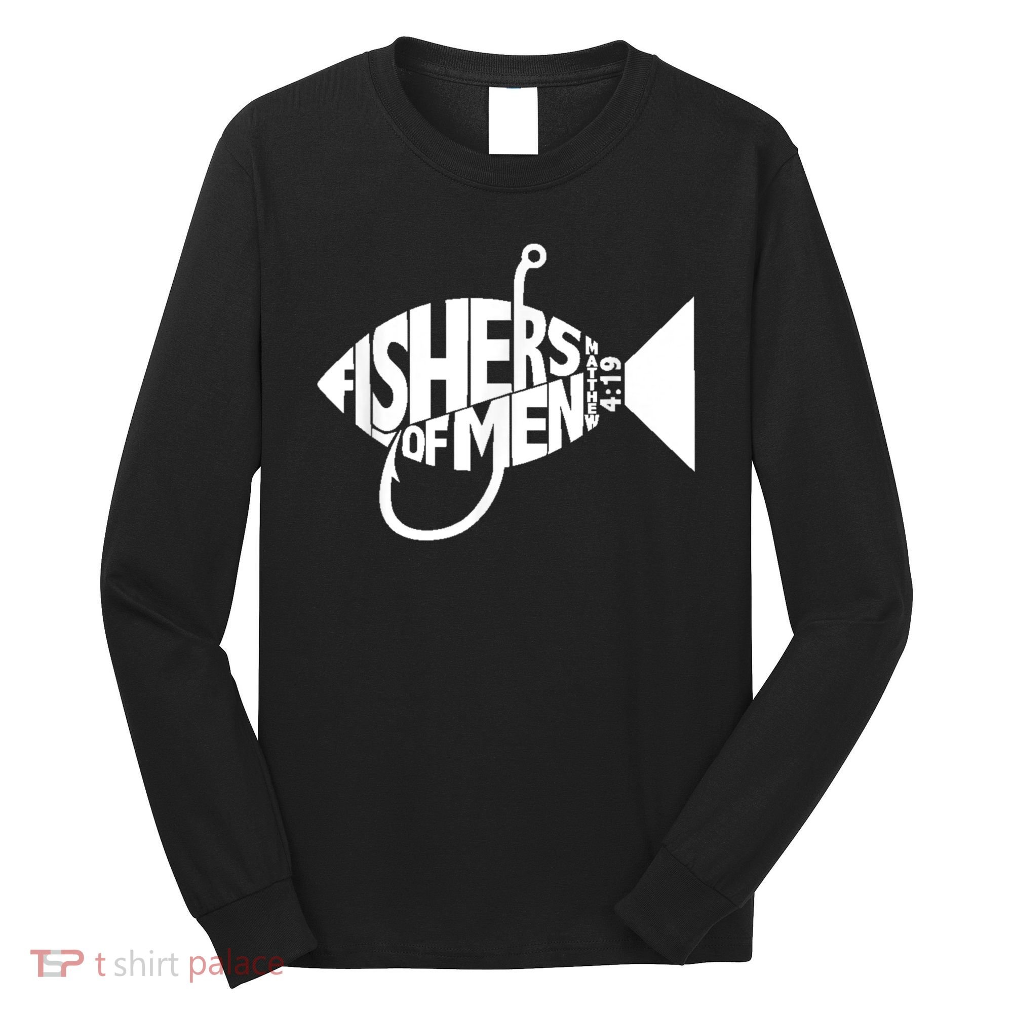 Matching Church Christian Group Bible Verse Fishers Of Men Long Sleeve Shirt