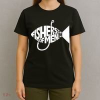 Matching Church Christian Group Bible Verse Fishers Of Men T-Shirt thumb 4