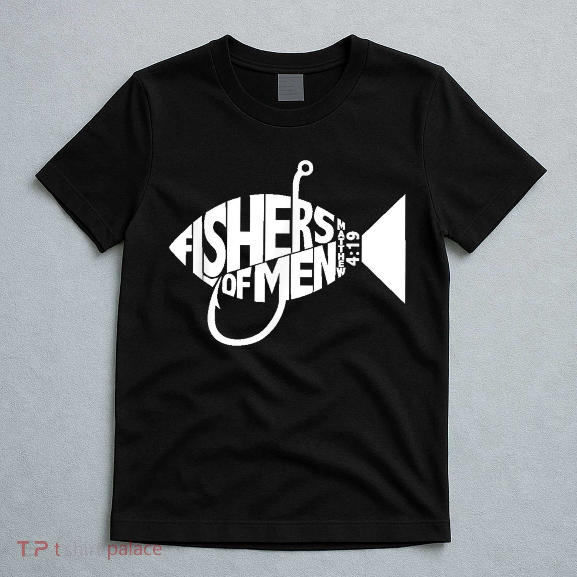 Matching Church Christian Group Bible Verse Fishers Of Men T-Shirt