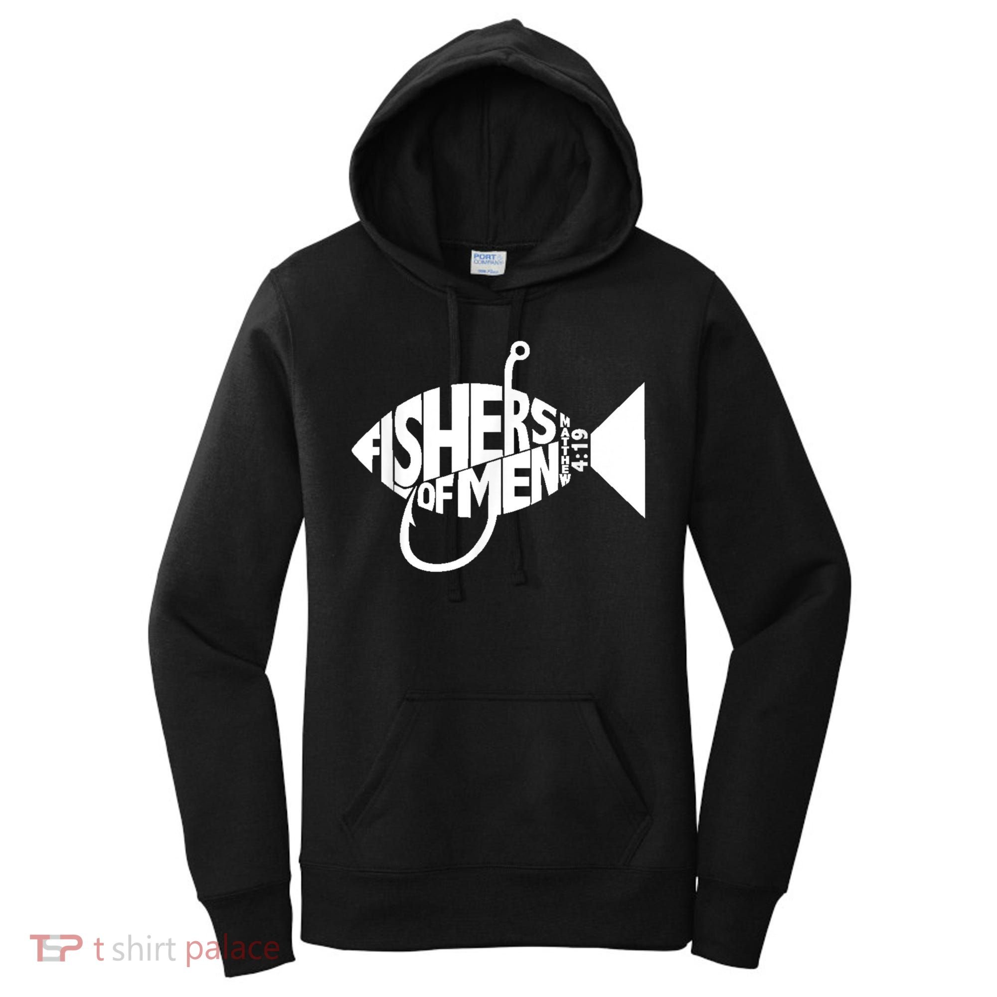 Matching Church Christian Group Bible Verse Fishers Of Men Women's Hoodie