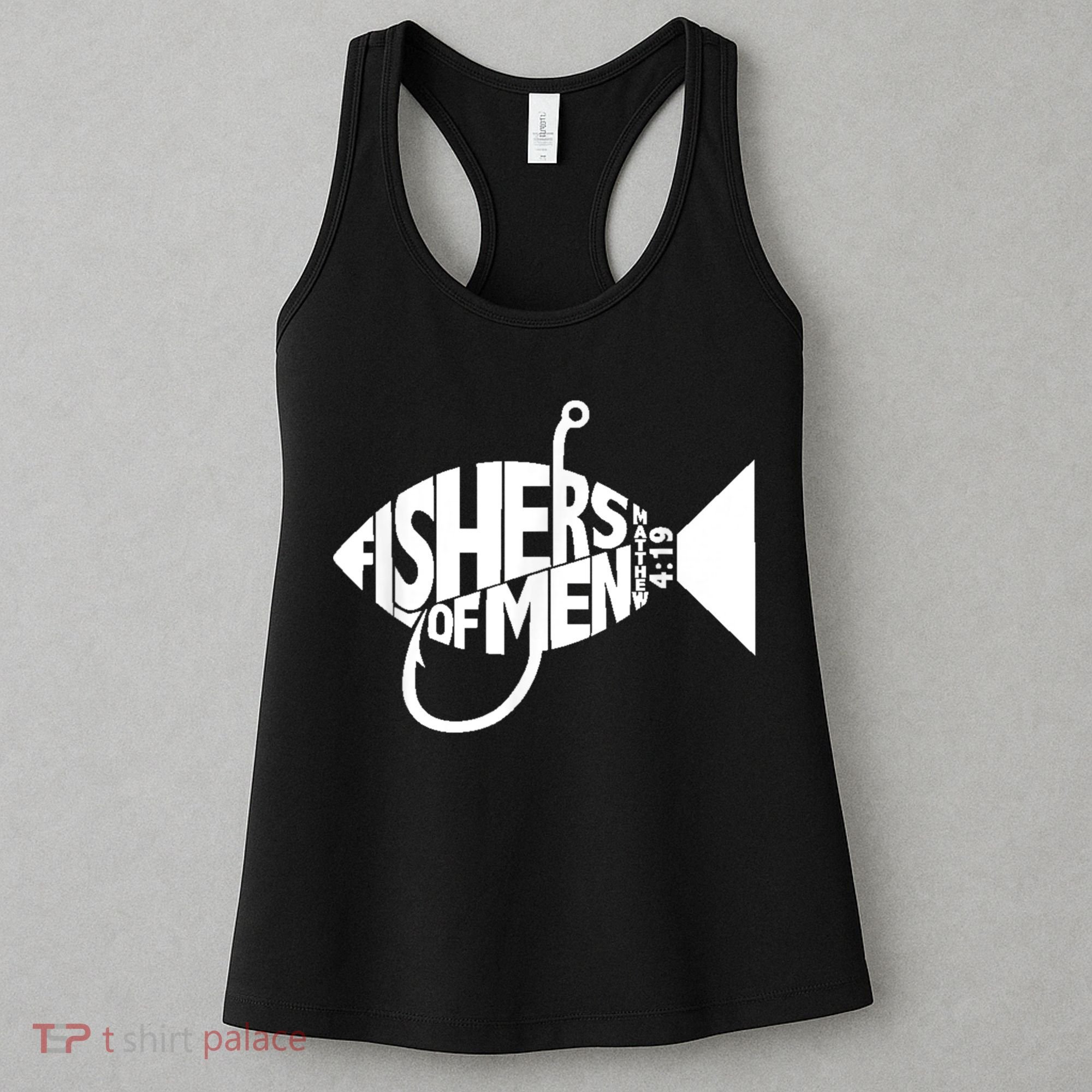 Matching Church Christian Group Bible Verse Fishers Of Men Women's Tank Top