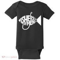 Matching Church Christian Group Bible Verse Fishers Of Men Baby Bodysuit thumb 0