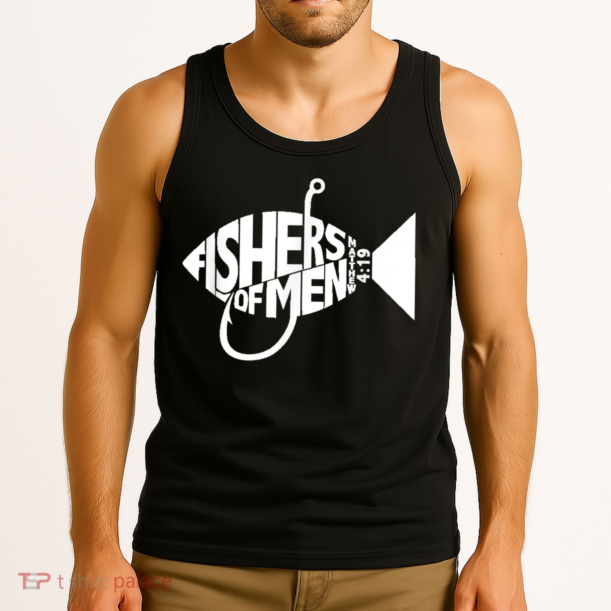 Matching Church Christian Group Bible Verse Fishers Of Men Tank Top