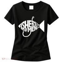 Matching Church Christian Group Bible Verse Fishers Of Men Women's T-Shirt thumb 0